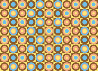 Colored circle pattern. Vector art