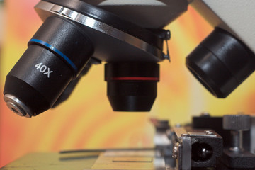 Obraz na płótnie Canvas Mikroskop bliska