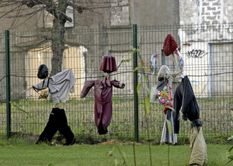 Urban art in Paris France quite unusual