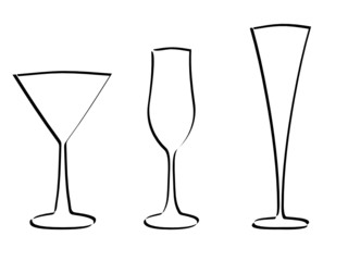 stem glass vector