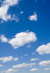 leaden clouds. grey clouds and blue sky