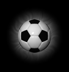 Soccer Ball on black