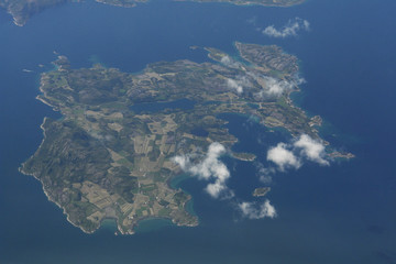 isola norvegese dall'alto