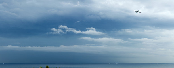 panorama of a cloudy sky