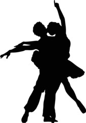 Coppia di ballerini danza classica