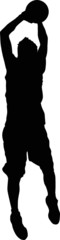 Basketball man silhouette © Giordano Aita