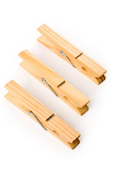 Clothespin with white background, close up shot