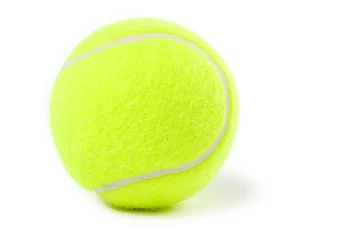 Zelfklevend Fotobehang Bol tennis balls with white background
