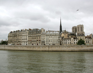 Fototapeta na wymiar Ile de la Cité in Paris