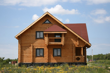 new wooden house