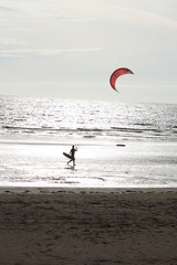 Obraz premium man on beach