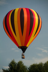 Colorful Hot Air Balloons in Flight over Vermont