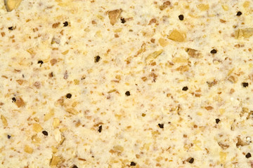 Abstract close-up of whole wheat biscuit