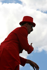 stilt walker