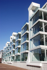 Waterfront aparment complex in Auckland