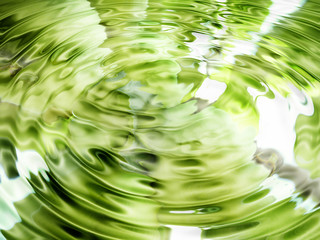 Bright abstract green water background - 3741513