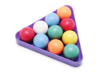 Balls on White Background