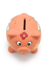 Piggybank on White Background