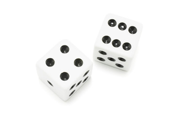 Dice on White Background