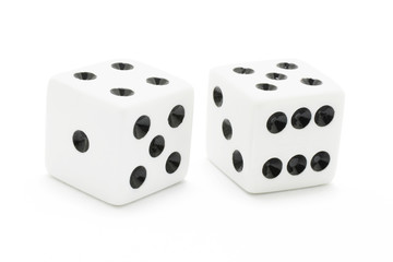 Dice on White Background