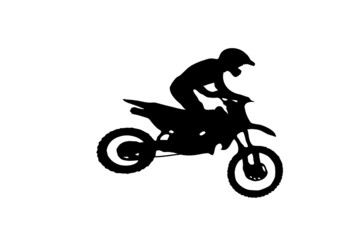 Obraz na płótnie Canvas motocross shadow