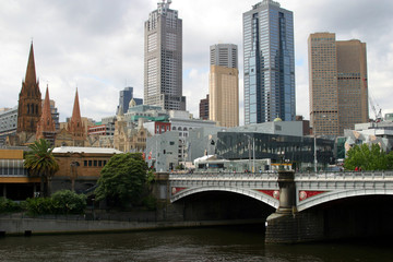 Fototapeta na wymiar Melbourne downtown, Australia
