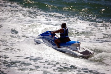 Obraz premium Heavyweight Jet Skier