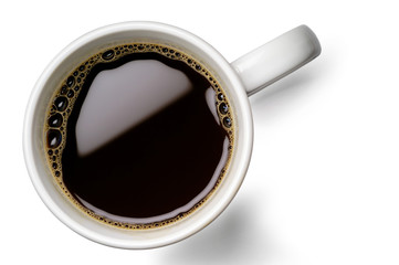 Coffee cup with clipping path