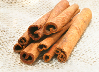 the stick of the cinnamon