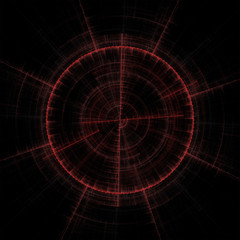 abstract gun sight or compass