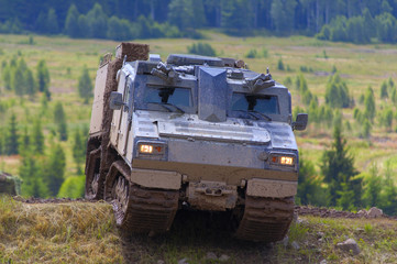 swedish amphibious armoured all terrain vehicle 