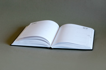 Book on dark background