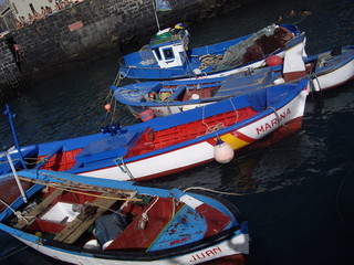 Obraz premium tres barcos