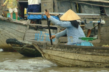 Fototapeta na wymiar Marche Flottant, Vietnam