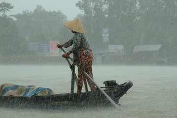 Saison des pluies sur le Mekong, Vietnam