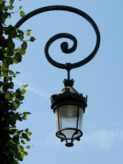 Fototapeta na wymiar Close-up of a street lamp in Paris, France.