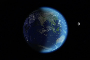 Fototapeta na wymiar planète bleue