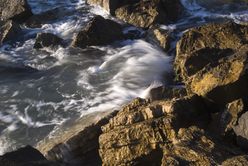 Waves Breaking On The Rocks