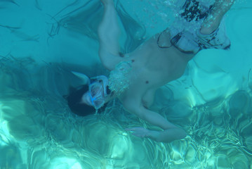 Naklejka premium Snorkeling
