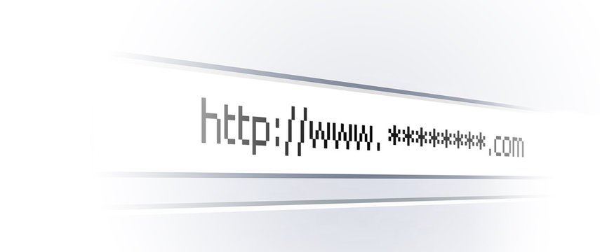 Computer browser address bar. Internet and communication concept