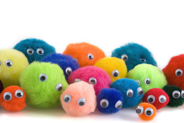picture of the whole colorful family