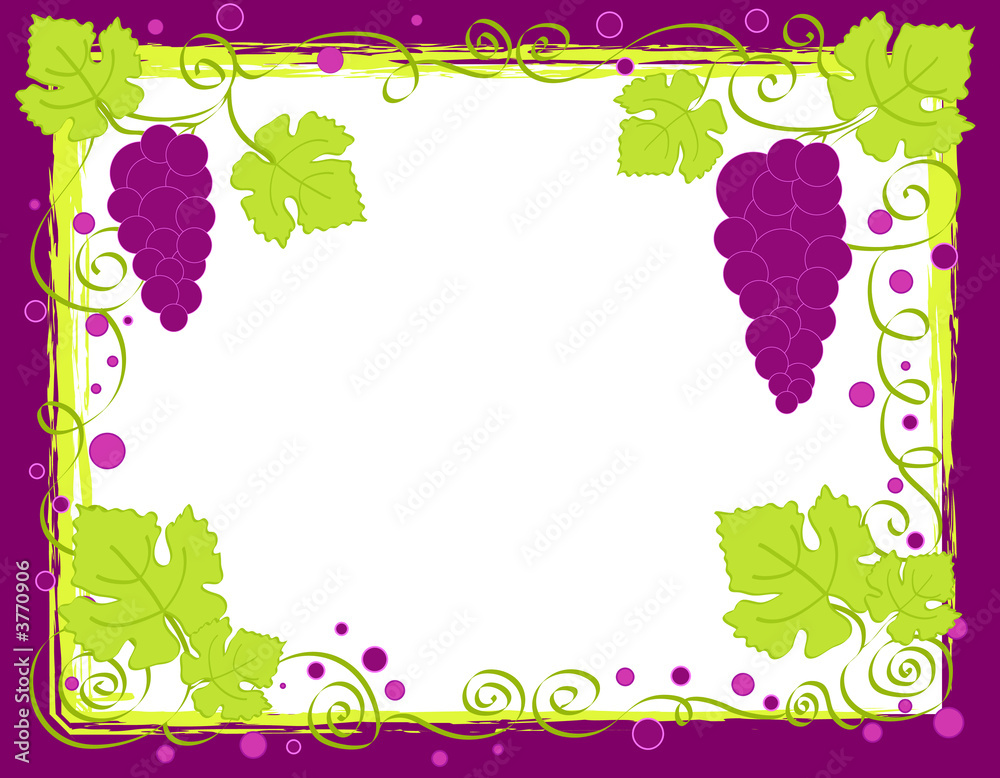 Sticker grapes frame