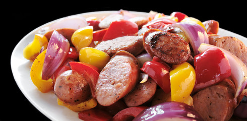 sausages and peppers