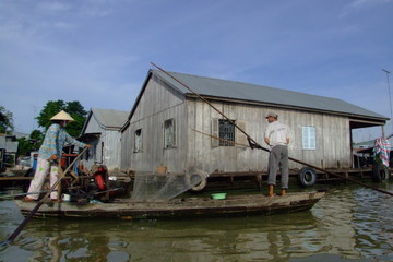 Fototapeta na wymiar Chau Doc, Mekong Delta do Wietnamu