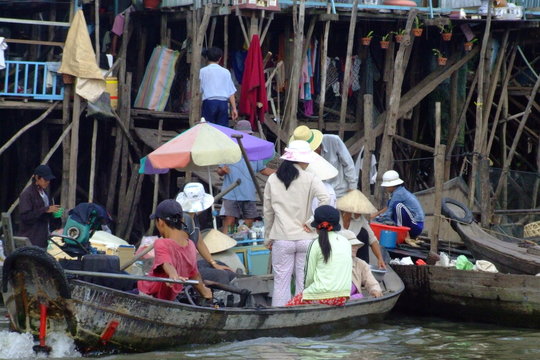 Barque sur le Mekong, Vietnam