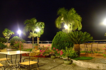 Terrasse de nuit, Vietnam