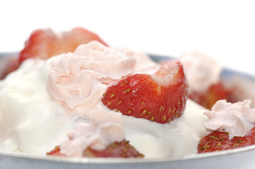 strawberry and icecream