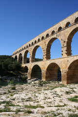 Fototapeta na wymiar Pont du Gard France