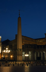 Fototapeta na wymiar Egyptian obelisk on the Vaticans square