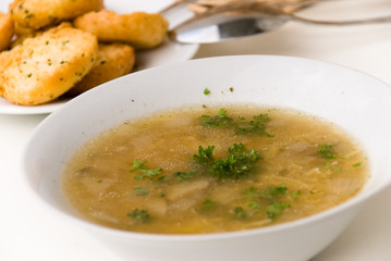 Beef Soup with Slices of Beef